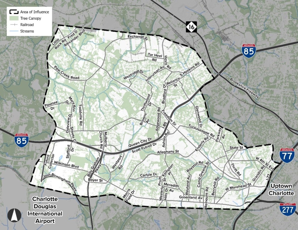 Boundary map of the Freedom/Wilkinson Corridor, one of the six Corridors of Opportunity.